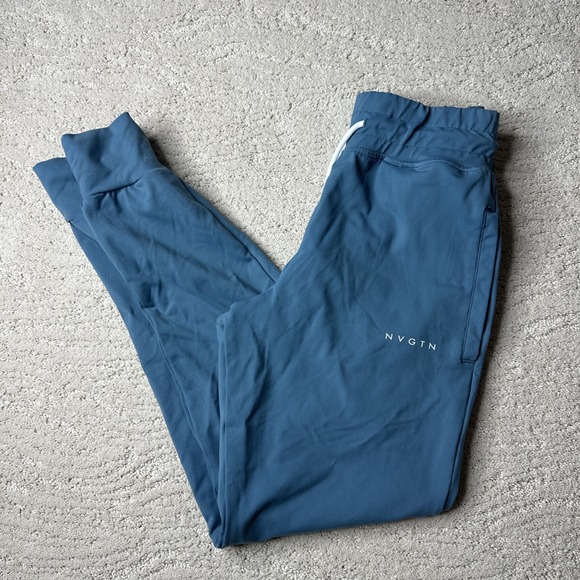 Women's‎ NVGTN Medium Jogger Sweatpants Blue Athletic Travel Comfy - Picture 1 of 5